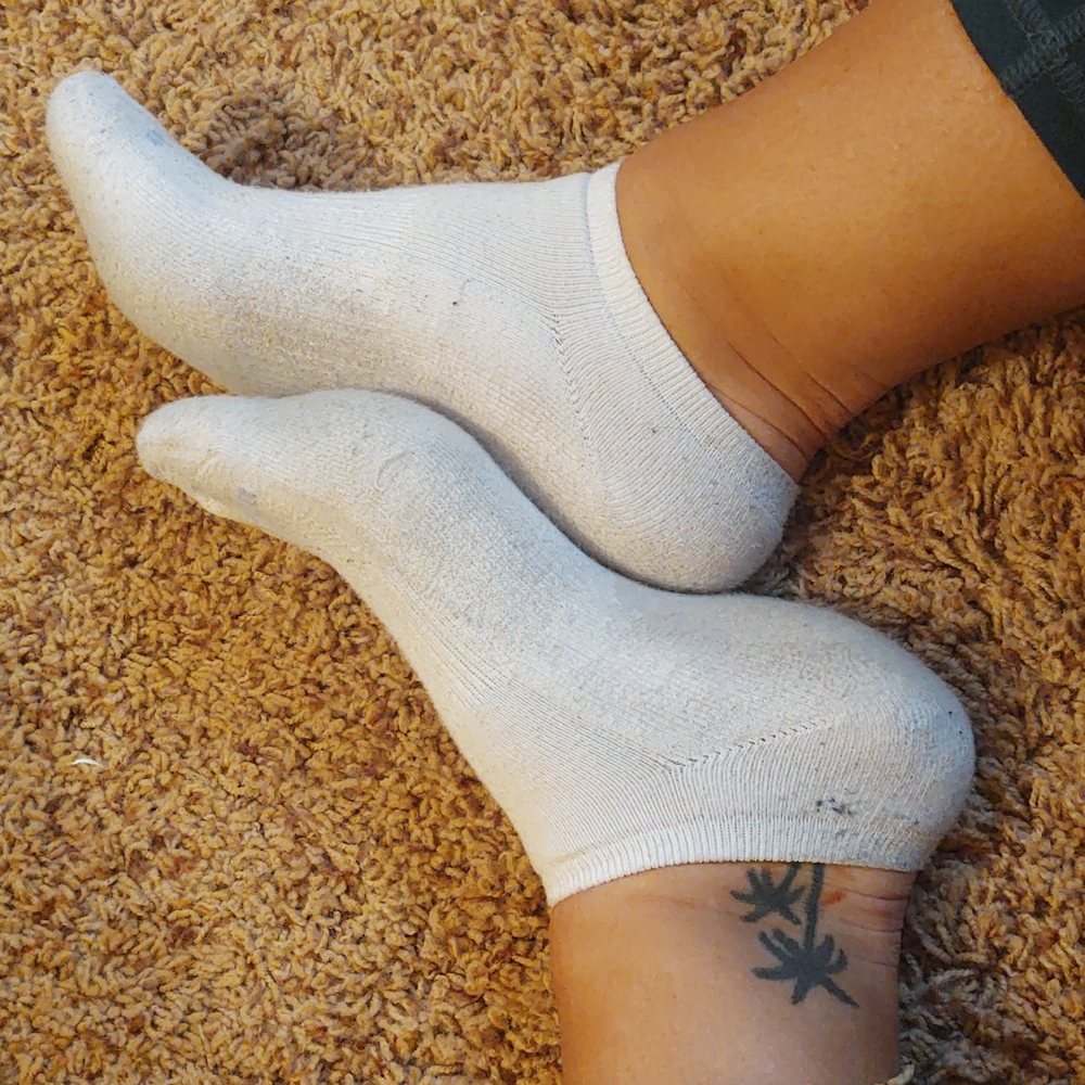 Worn White Socks